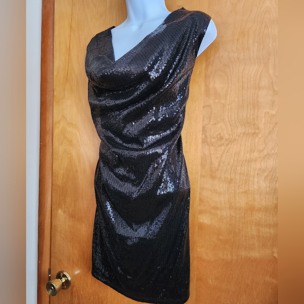Sequins Mini Dress Stretch - Picture 4 of 14